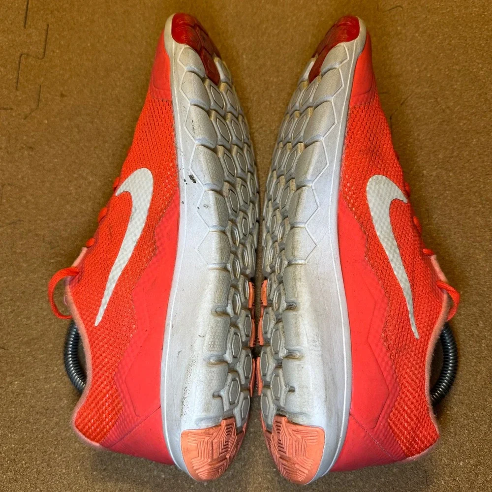 Nike Flex Experience RN 4 Women 9.5 Orange Crimson Running Shoes 749178-602 Mesh